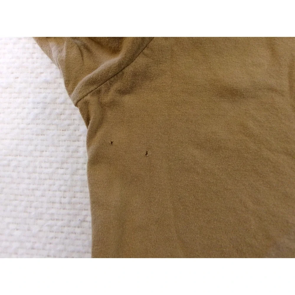 The North Face‎ Long Sleeve T-Shirt Mens L Tan Graphic Logo Sleeve BX70G20